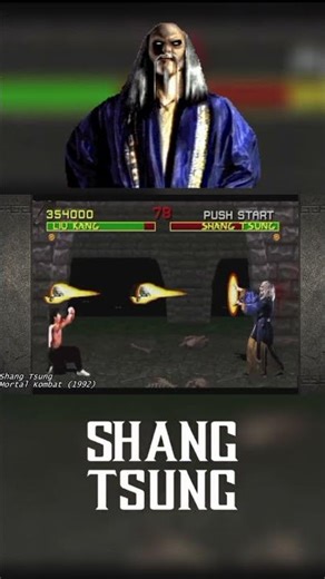 SHANG TSUNG THE FINAL BOSS MORTAL KOMBAT 1992 #gaming #mortalkombat #nostalgia #boss