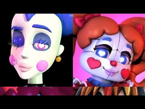 spiderjunior10 ballora,seductive Circus baby,so87Circus baby and scrapbabe sing the fnaf song atpunk
