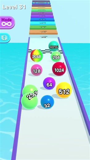 ‎Ball Run 2048 Level 31 Gameplay Walkthrough (Android/iOS) #shorts