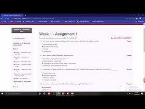 NPTEL WEEK 1 ASSIGNMENT ANSWERS FOR Remote Sensing: Principles and Applications