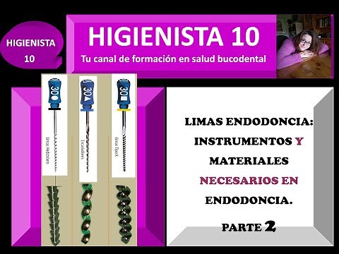 LIMAS DE ENDODONCIA. INSTRUMENTOS Y MATERIALES NECESARIOS ENDODONCIA. PARTE 2. TEMARIO GENERAL 27.
