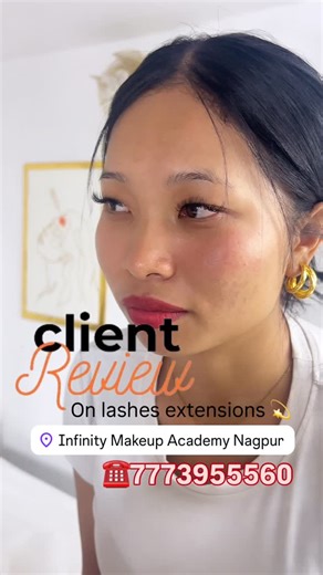 Infinity_official16 | Client Review on Lashes Extensions 💫 ☎️7773955560 📍Opp GNCC ground, Gandhinagar, Nagpur 440010 #lashes #eyelashextensions #eyelashes... | Instagram
