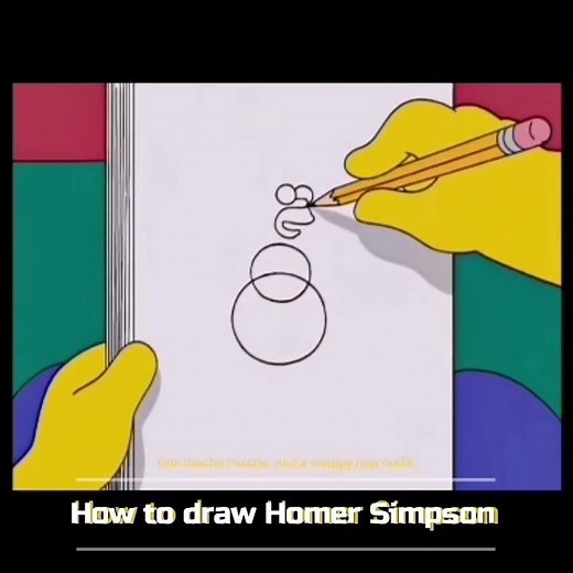 How to draw Homer Simpson