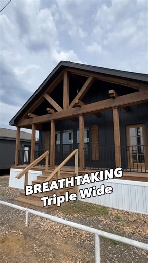 Chance’s Home World on Instagram: "😉This triple wide manufactured home is the “Woodside” by Deer Valley Homebuilders! This prefab house is located at Henley Homes. WATCH THE FULL mobile home TOUR ON THE CHANNEL FOR ALL THE INFO AND PRICING, link in bio! #manufacturedhomes #prefabhouse #mobilehome #modularhome #housetour #newhome #realestate #house #prefabhomes"