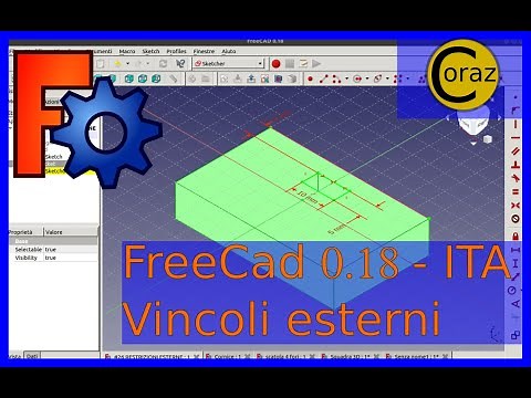 FreeCad 0.18 ITA - Tutorial #26 – EXTERNAL CONSTRAINTS