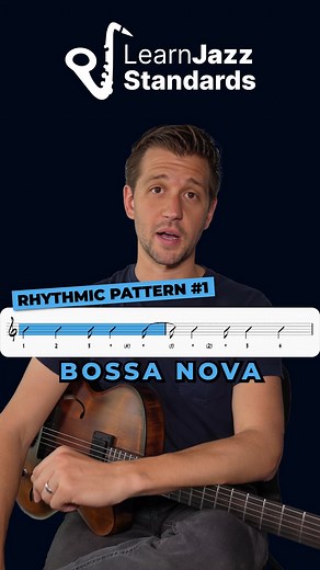 Bossa Nova Rhythmic Pattern #1 BTW - If you need help learning jazz standards: 👉Comment "JAZZGUIDE" below, and I'll DM you my free Learn Jazz Standards the Smart Way Guide. You'll learn: 🔥A step-by-step process for effectively learning jazz standards so you can improvise over them with confidence 🔥Avoid common mistakes that could cost you hours of wasted practice time 🔥How to get quick results, no matter what instrument you play – guitar, sax, trumpet, piano, bass, trombone, flute… 👉Comment