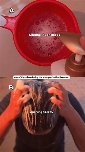 Pooja✨ | Haircare • Skincare • Wellness on Instagram: "When you dilute your shampoo, you are essentially weakening the surfactants, the active cleansing agents responsible for breaking down oil, dirt, sweat, and product buildup on your scalp. Once these surfactants lose their concentration, they cannot work as effectively, which means the shampoo will not lift impurities properly and ultimately will not clean your scalp the way it is supposed to. Over time, this can lead to residue, dullness, an