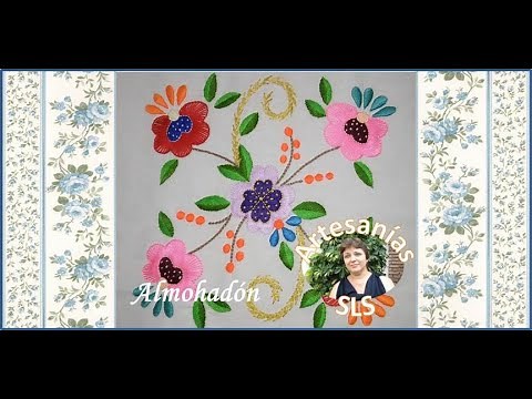 Bordado Mexicano paso a paso ♥ Flores ♥ Muy Fácil