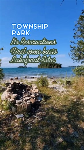 Let's go Camping at Township Park on Drummond Island, Michigan 🏕#camping #campinglife #gocamping