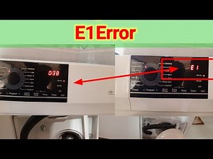 Haier Front Load washing E1 Error Front Loader.How to solve E1 Error In Haier Washing Machine#Haier
