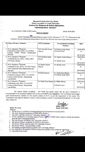 157K views · 157 reactions | ☘️PCP Schedule of MA Education 1st, 2nd, 3rd and 4th semester Academic Session (Beginning January/March 2024 to July 2025)☘️ | E-General Studies | Facebook