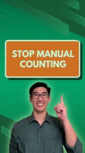 Stop counting rows manually — Excel does it for you. Use =COUNT to instantly total up entries, and let #Scribe capture the steps so your team never asks again. #Scribe #Scribehow #ad #Excelhack #Exceltips | Excel With Grant