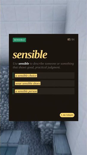 Native speakers DON'T say sensical.