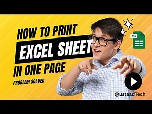 Print Excel Sheet on One Page – Simple Step-by-Step Guide (Ustaad Tech)