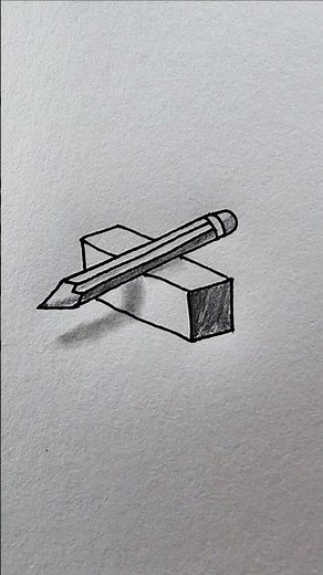 How to drawing 3d pencil #pencildrawing #3ddrawing