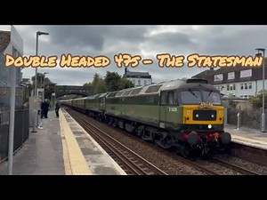 Class 47s double head The Statesman to and from Cornwall @ Dockyard Station - 14/10/25 #class47