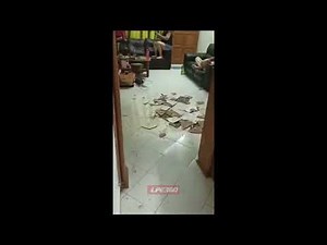 Mysterious floor tiles exploding like popcorn
