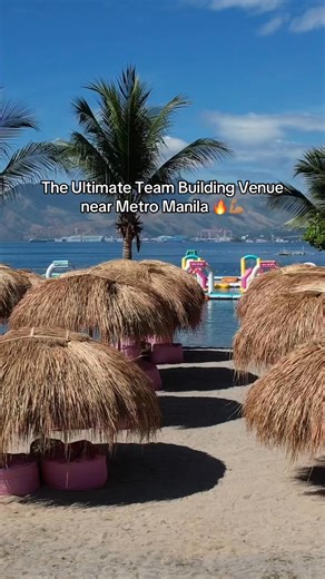 Perfect beach team building destination that's just 3 hours away from Manila 🔥💪🏽 | Inflatable Island Ph