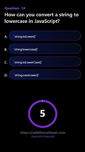 How can you convert a string to lowercase in JavaScript
