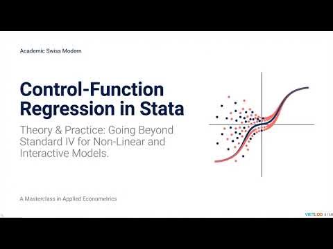 Control-Function Regression and Implementation in Stata (cfregress command) #stata #econometrics