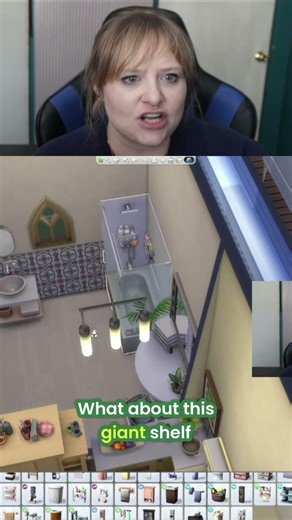 Sims 4: Curved Countertops & Laundry Room Bathroom Hack! #shorts