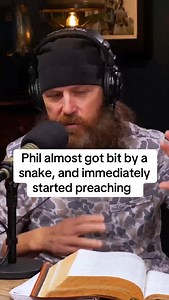392K views · 11K reactions | Jase shares a story of running up on a snake while cleaning out a blind, and Phil used it as a full-on preaching moment about pride. Only Phil can turn a snake scare into a sermon. ️ Unashamed Podcast #JaseRobertson #PhilRobertson #UnashamedPodcast | Rabbit Holes for Jesus | Facebook