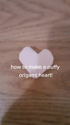 puffy origami heart tutorial!