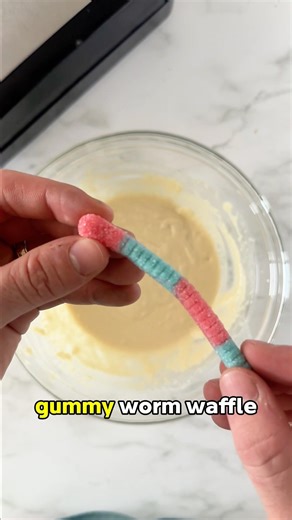 Will a sour gummy worm waffle?