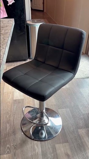 Black Leather Bar Stools