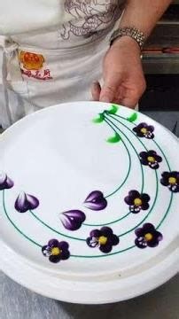 Large Circle Decoration Painting Process Learning to Paint from Scratch