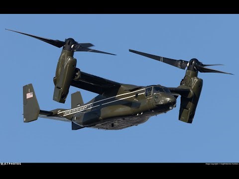 Taking Off! US Marine Corps Bell Boeing V-22 Osprey! VTOL! MV-22B!