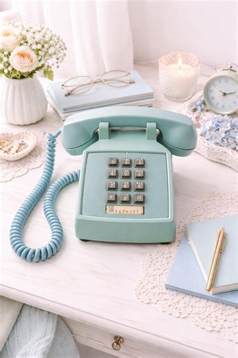 Vintage Turquoise Aqua Push Button Telephone – Northern Telecom Landline Phone - Etsy