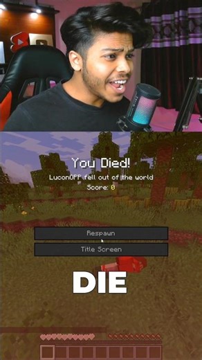Minecraft But If I Stop Moving I'll Die #minecraft #shorts #funny