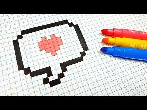 Handmade Pixel Art - How To Draw Pixel Love #pixelart