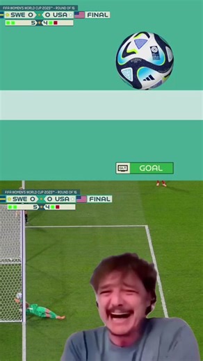 IT WAS THIS. CLOSE. 🤯 USWNT’s Alyssa Naeher almost keeps it out of the goal. Sweden advances with this ball crossing the goal line by mere millimeters. #uswnt #sweden #swewnt #fifawwc #fifa #worldcup #womensworldcup #roundof16 #knockouts #womensfootball #football #womenssoccer #soccer #womenssports #sports #fyp #capcut #pedropascal