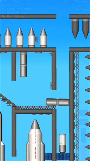 Rocket Launch 🚀 Perfect Liftoff Gameplay | SFS #shorts #gaming