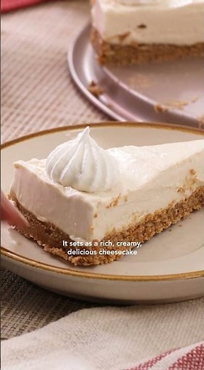FINALLY... No-Bake Cottage Cheese Cheesecake that's firm & sliceable!