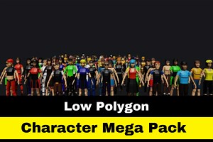 Low Polygon Character Mega Bundle | Characters | Unity Asset Store