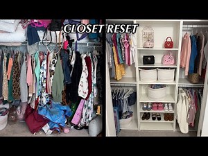 DECLUTTER & ORGANIZE WITH ME| AFFORDABLE CLOSET RESET 2026 + CLOSET ORGANIZATION IDEAS