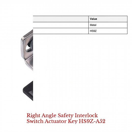 Right Angle Safety Interlock Switch Actuator Key HS9Z-A52