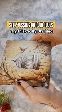 Decoupage OLD TOOLS creating NEW DIY home decor #craftideas #upcycling #Decoupage