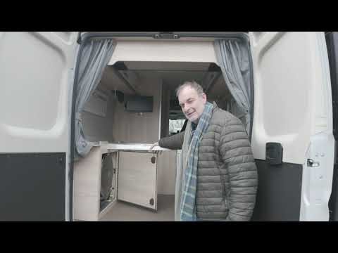 A permanently installed washing machine in a camper van? It's possible, and it works well too!