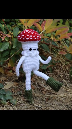 Mushie in Boots pattern by @scrufflecrochet Tags #crochetmushroom #crochetstuffedanimals #amigurumi #crochetinspiration | Graceface Creates