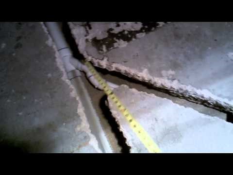 Basement Bathroom rough plumbing, wet venting