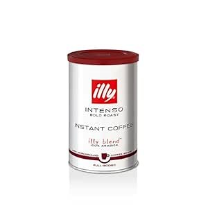 illy Instant Coffee- 100% Arabica Coffee – Intenso Dark Roast – Warm Notes Of Cocoa & Dried Fruit - Easy Preparation - Convenient Coffee Instant Format - Roasted In Italy – 3.3 Ounce | 100% Arabica, Premium Italian Coffee