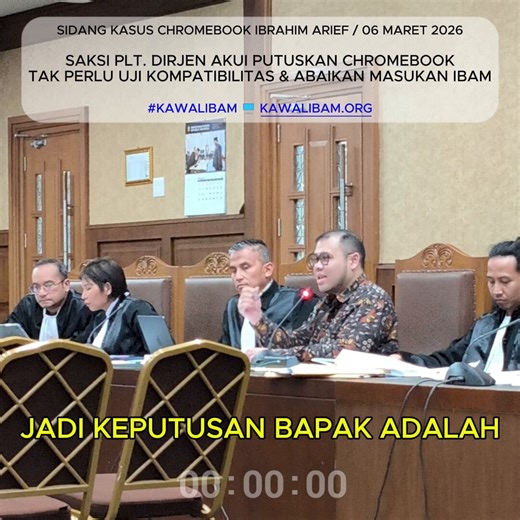 @To_Evermore @ndjoyaja @zanatul_91 Nih iqra. Kalo ga percaya ada video saksinya juga tuh sekalian. Coba dibaca sampai tuntas satu thread itu.Diajukan pengujian kembali Windows dan Chromebook, ditolak pejabat kementerian. Mereka sendiri yang akhirnya memutuskan Chromebook tanpa kajian.