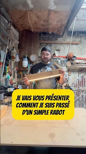 Je transforme un ancien rabot à bois en suspension LED sur mesure.