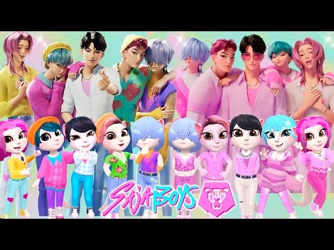 😈🎵 My Talking Angela 2 | K-POP DEMON HUNTERS VS Saja Boys | New Cosplay | Makeover 🔥✨