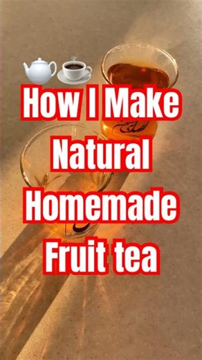 Homemade fruit tea #shorts