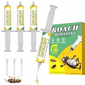 Cockroach Gel Bait, 4 Tubes x 30 Grams Roach Gel Bait Killer Against All Roaches, Cockroach Killer Indoor Home Fast-Acting & Long-Lasting 180-Day Protection, Safe for Indoor Use Around Kids and Pets